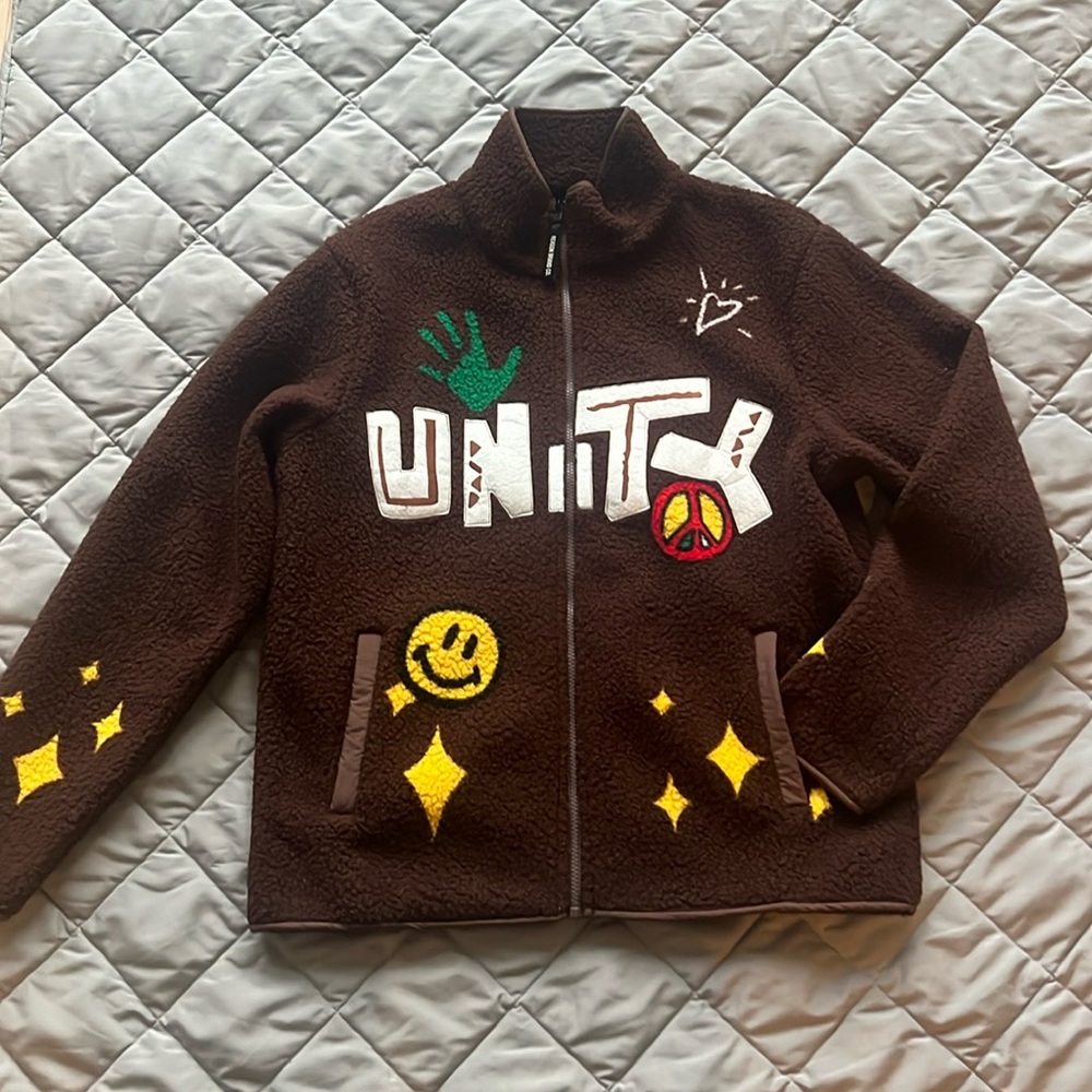 REASON Sherpa Jacket Brown Medium